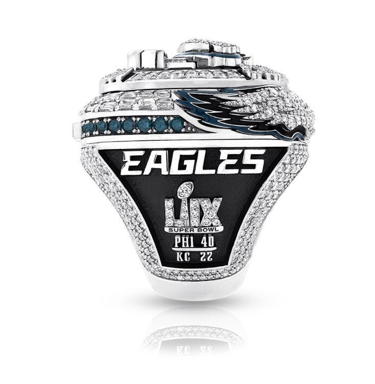2024 2025 Super Bowl HURTS BARKLEY Eagles American Football Team Champions Championship Ring With Wooden Display Box Sport Souvenir Men Fan Gift Wholesale