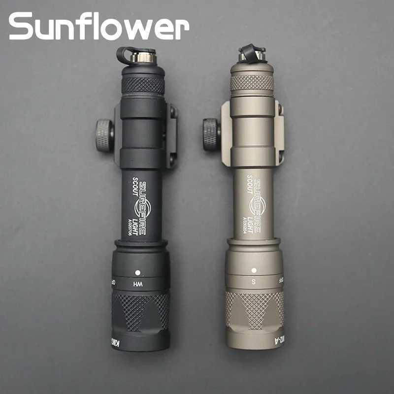 Tactical Metal SF M600V Strobe Flashlight M640B M600C Scout Light Airsoft Weapon Gun Light for Hunting Rif 20mm Rail Torch XJ250718