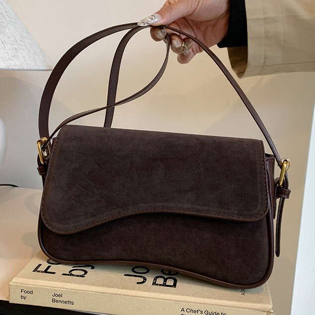 Textured Handbag Autumn Winter New Women's Matte Shoulder Bag Ins Fashion Crossbody