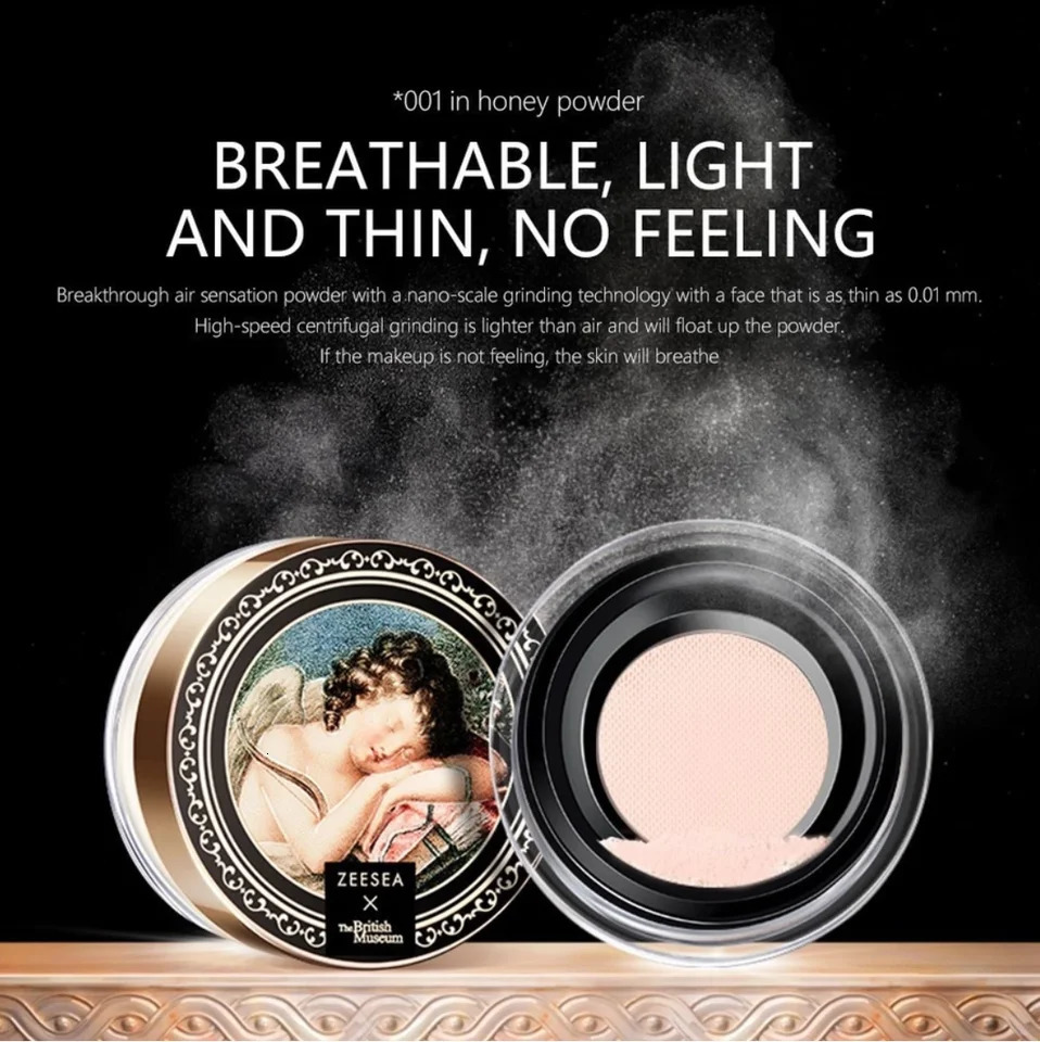 ZEESEA Angel Cupid Oil-Control Loose Powder Soft Loose Powder Women Cosmetics Oil-Control Waterproof Makeup 250716