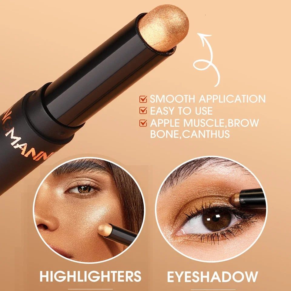 Smoky Dark Blue Eyeshadow Pencil Stick Waterproof Pearlescent 16 Colors Metallic Glitter Eye Shadow Highlighter Pen Makeup Tool 250717