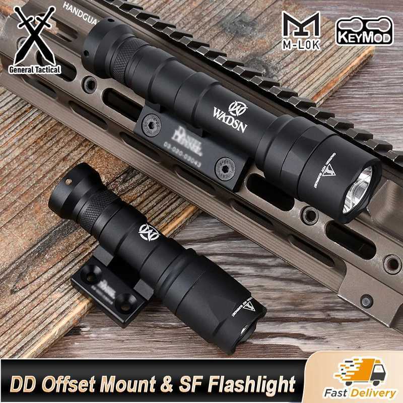 WADSN Tactical Danie Dense DD Mount SF M300 M600 Flashlight For MLOK KEYMOD SMR Rail Metal Base Hunting Airsoft Accessories XJ250718