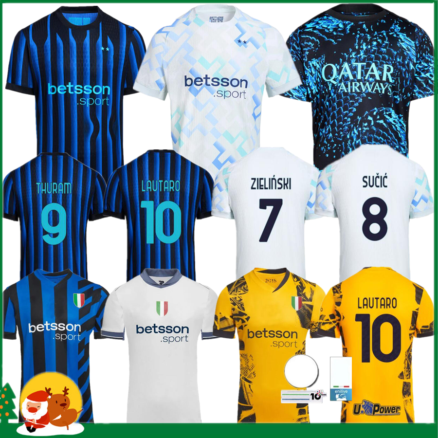 24 25 26 InterS milans LAUTARO Soccer Jerseys BARELLA FRATTESI INTERS THURAM ARNAUTOVIC CALHANOGLU Football Shirt 2024 2025 Rossi Special Edition Men Kids kit