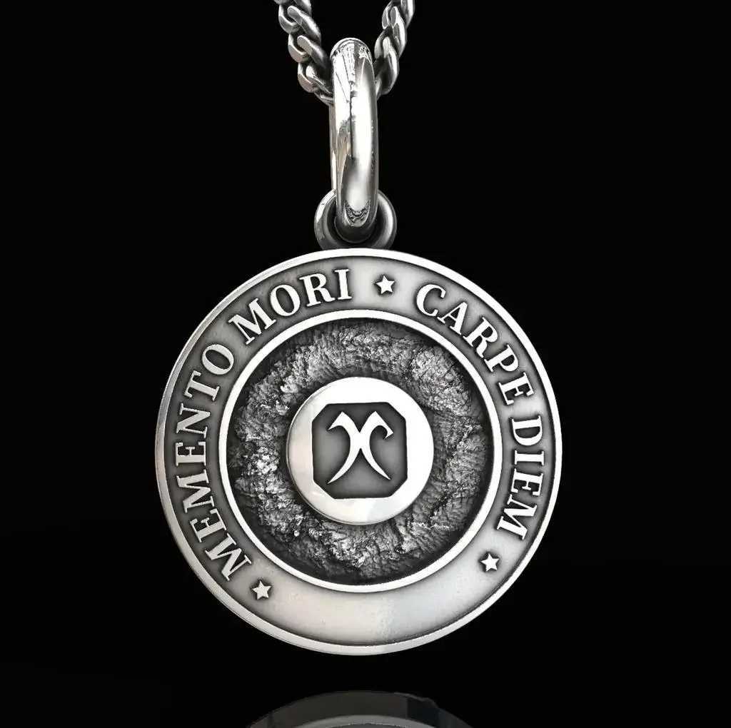 2025 MENTO MORI CARPE DI Necklace Morial Skl Pendant Commemorating The 400th Anniversary of Molires Birth W250718