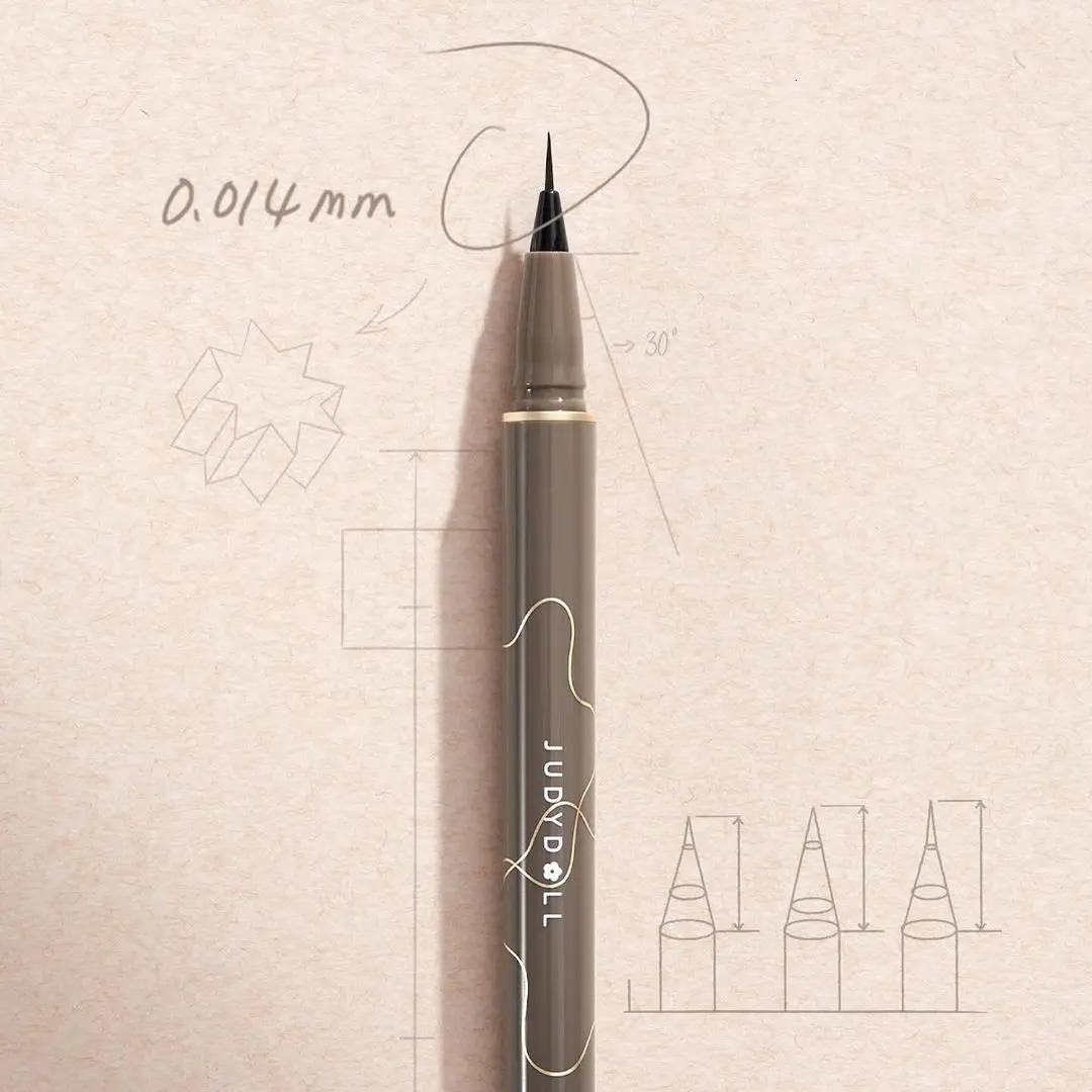 Judydoll Precision Liquid Eyeliner Pen Ultra-Fine Tip Waterproof Smudge-Proof 24-Hour Long-Lasting Perfect for Lash Line 250716