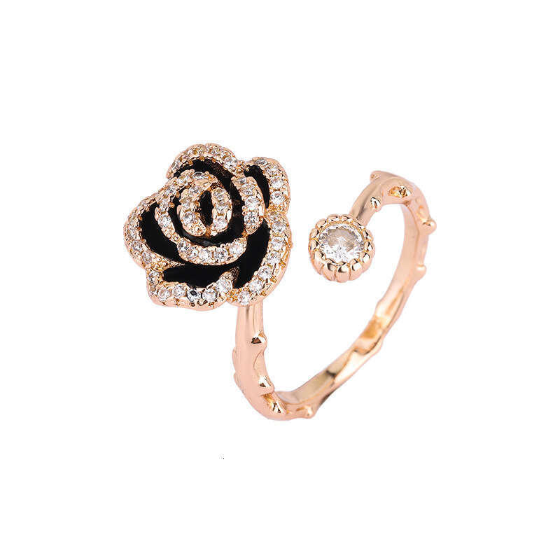 Free Shipping Designer Ring Collections Fashionable High End Double Sided Camellia Earrings for Women