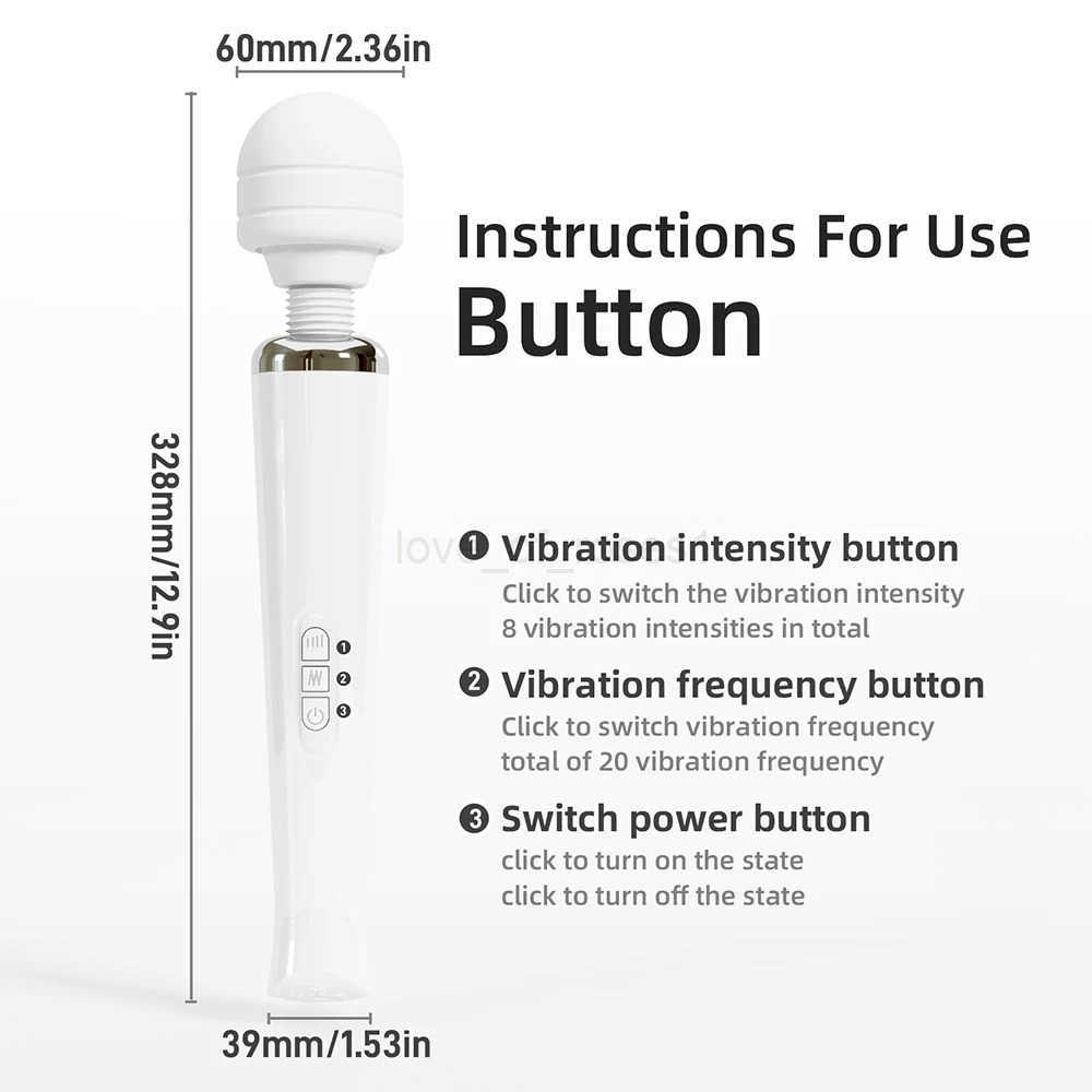 Powerful Big Magic Wand Vibrator Sex Toys for Women Masturbator Clitoris Stimulator G-spot Dildo Vibrator AV Sex Toys for Adults Z250719