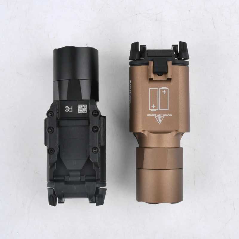 Tactical X300 Ultra Metal D Flashlight Surir X300U-A Handgun Torch Hunting Weapon Light 600 lumens White Lighting Pistol Lamp XJ250718