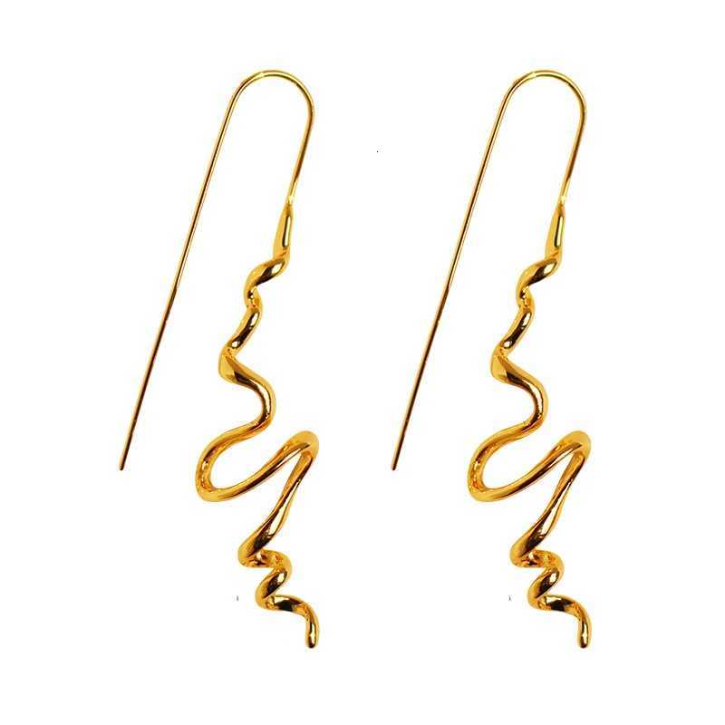 Abstract Three-Dimensional Design Earrings Cool And Handsome Temperament Fashion Women Exquisite Retro Ear Hanging Jewelry Acces XJ250718