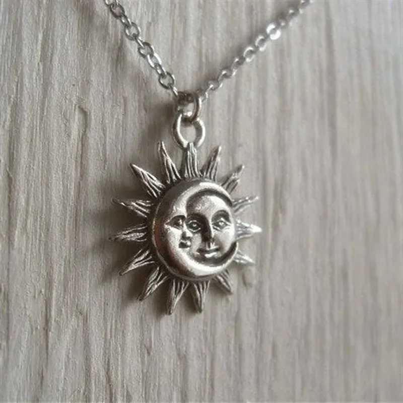 New Sun and Moon Necklace Charm Celestial Jewelry Dainty Love Friendship Satin Statement Punk Pendant Gift Fashion Wen Men W250718
