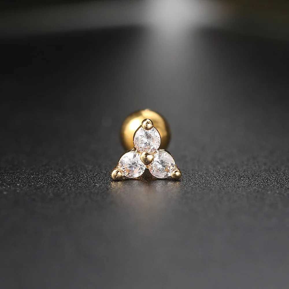 1pc Helix Piercing Butterfly Earrings Women Trend Zircon Mini Cartilage Ear Jewelry Daith Piercing Rook Tragus Body Accessories XJ250718