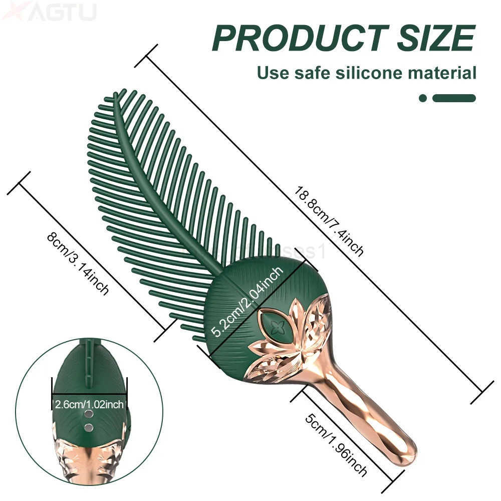 Clitoris Vibrator Women Nipple Clit Stimulator AV Magic Feather Clitoral Massage For Beginners Female Masturbator Adult Sex Toys Z250719