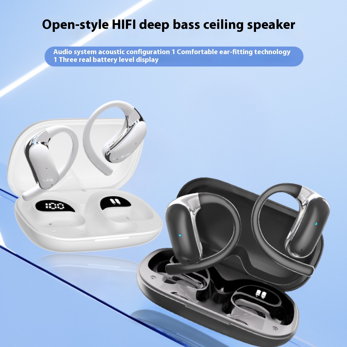 AI Translation Earbuds Real Time, 144 Language Translator Earbuds OWS 4-in-1 Translation Headphones