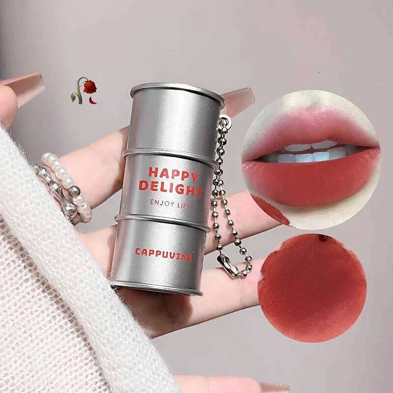 Creative Sier Tube Matte Lipstick Veet Red Glaze Waterproof Longlasting Non-Stick Cup Smooth d Texture Lip Tint Makeup X250717
