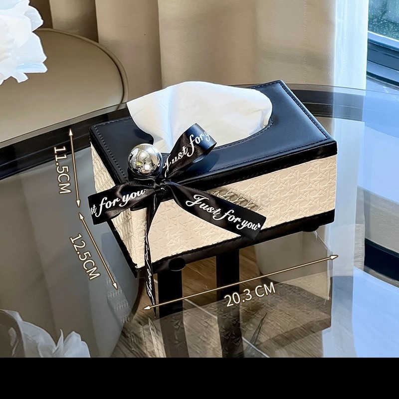 Furniture Living Room Bedroom Leather Entrance Storage Box Luxury Rectangular Organizer For Jewelry Makeup M250719