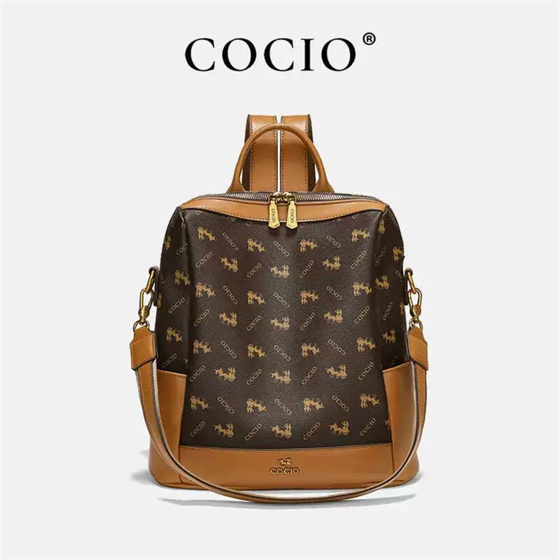 COCIO designer Hot selling new letter printed backpack with large capacity fashionable and casual backpack