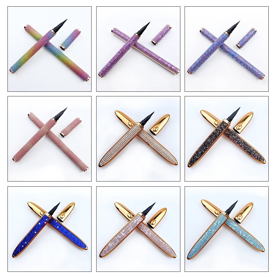 RED SIREN Eyeliner Wholesale 5/10/20/30/40/50pcs / lot Black Eyeliner Lash Glue Pen Makeup Liquid Eyeliner 250716