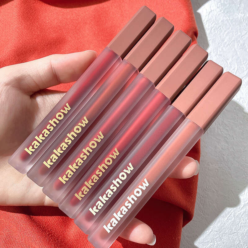 Kakashow Pink Satin Glaze Velvet Matte Whitening Lipstick Not Easy Stick To The Cup Color Lip Mud Cosmetics X250717