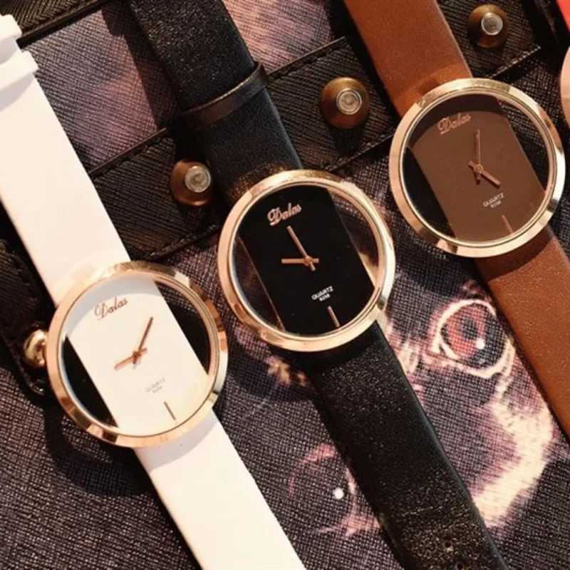 Famous Watch Women Luxury Leather Skeleton Strap Dress Watch Casual Quartz Wristwatch Stainless Steel Reloj Mujer womens watches W250718