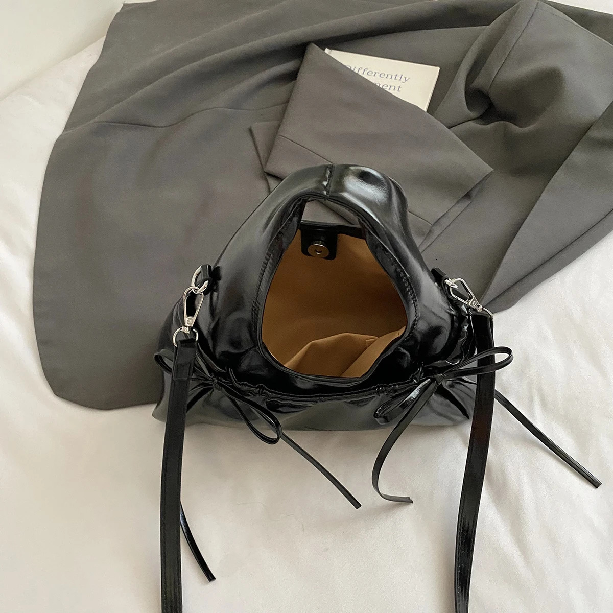 LFTSID Trendy Bow Shoulder Bag Summer Yellow Underarm Bag Daily Crossbody Bag Casual Ladies in Handbags and Purses 250717