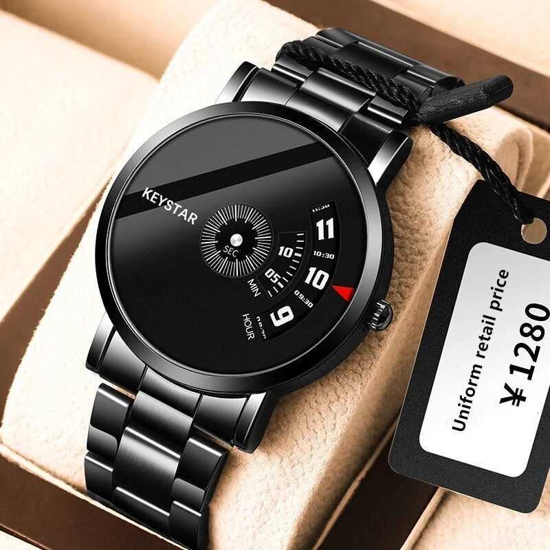 uthai cq136 watch for mens light luxury quality stainless steel korean edition student waterproof trend fashion quartz clock W250718