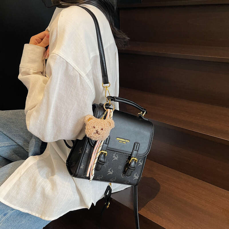 Women's Handbag 2025 New Simple Casual Mini School Bag Versatile Color Block Commuter Backpack