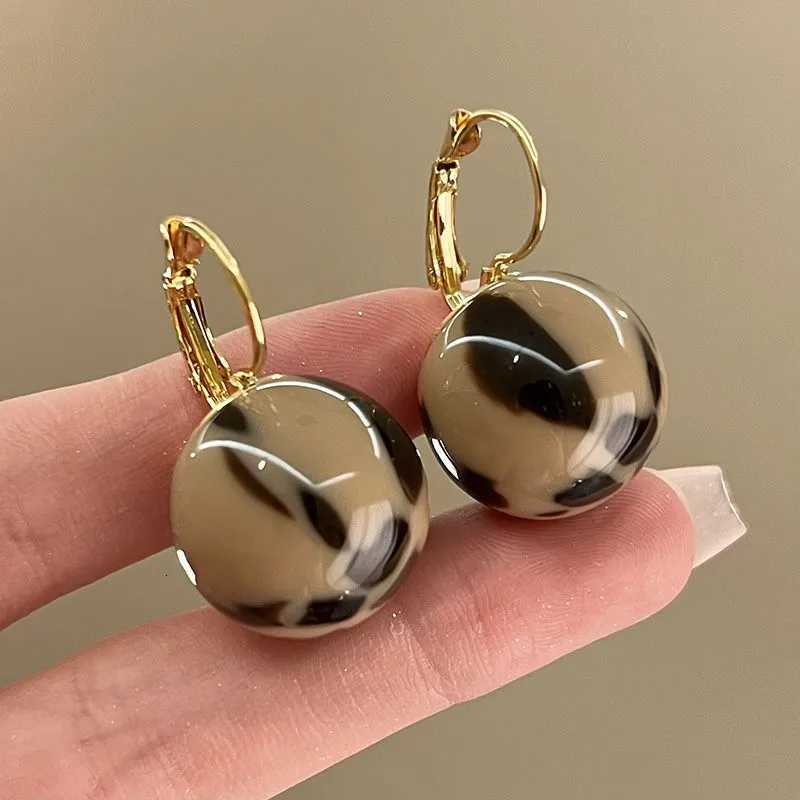 Vintage Smudged Ball Round Hoop Earrings Personality Geometric Womens Earrings Female Party Wedding Ear Jewelry Best Gifts XJ250718