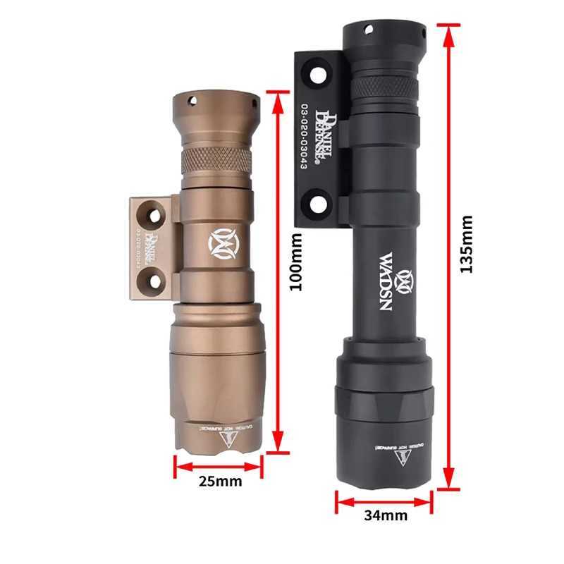 Tactical WADSN SF M300A M600C Flashlight Sets Hunting Airsoft Scout Light Metal Offset Base Fits 20mm Rail Accessories M300 M600 XJ250718