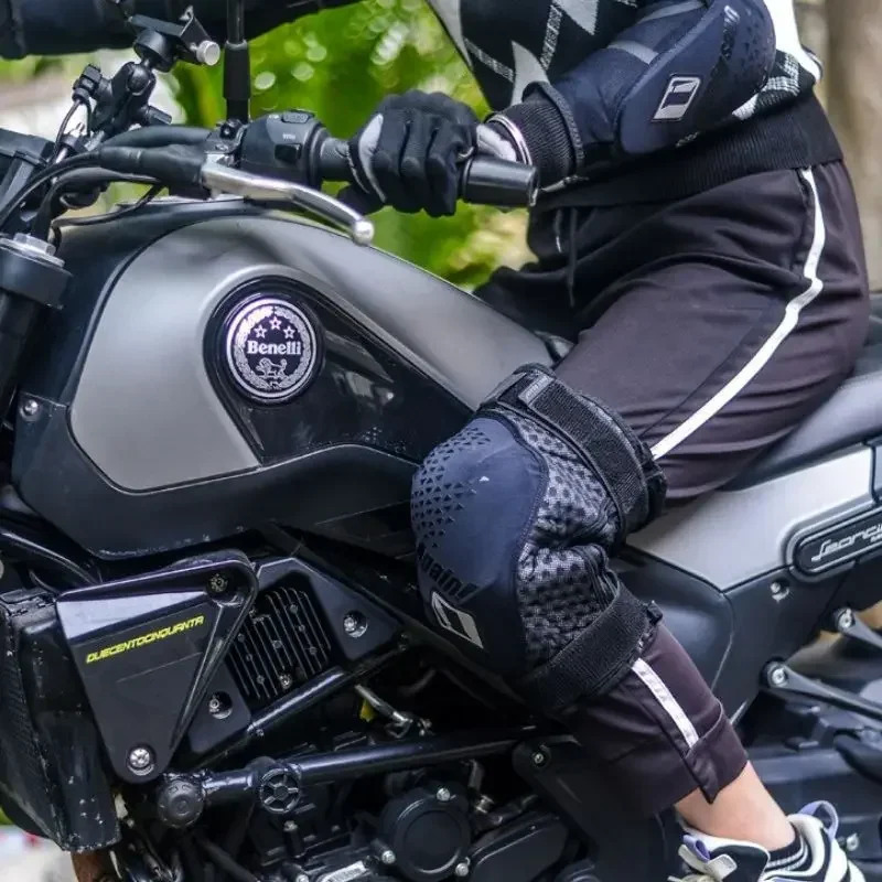 Summer Breathable Motocross Knee Pads Protective 3D Mesh Motorcyclist Mtb Dirt Bike Motorcycle Guards Protectors 250708