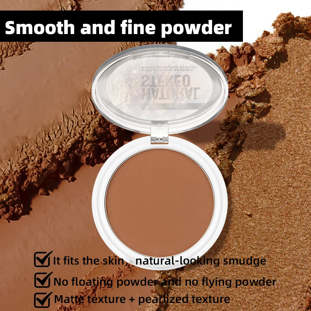 3D Bronzers Matte Wheat Contour Powder Palette Facial Makeup Natural Highlights Contouring Modification Waterproof Long-Lasting 250813
