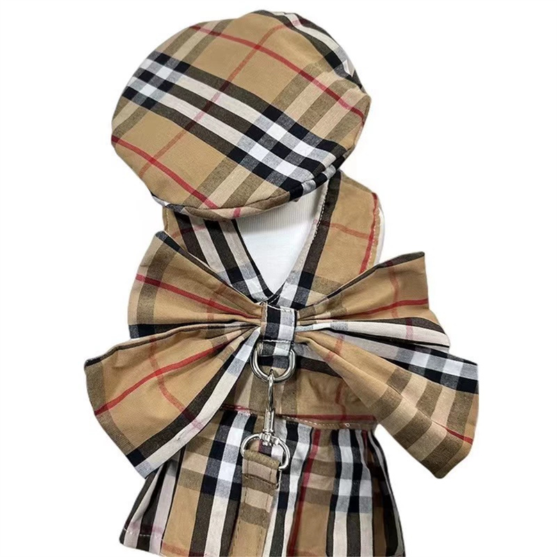 Designer Dog Collars Harness with Hat Adjustable Luxurious Strap Dogs Reflective No Pull Training Vest for Pet Dogs Walking Harness