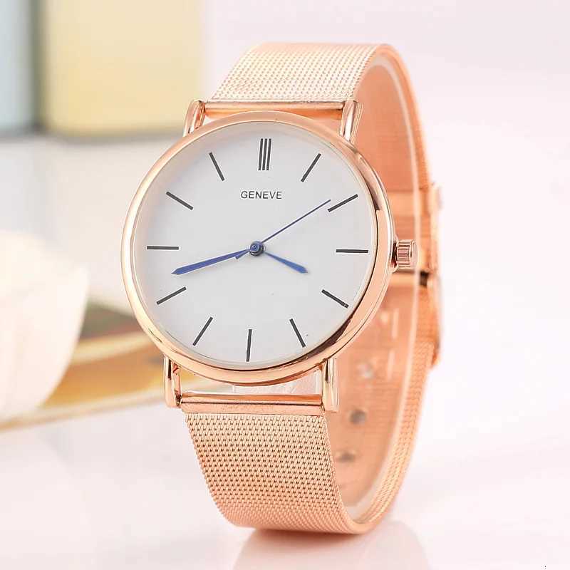 New Famous Silver Casual Geneva Quartz Watch Women Metal Mesh Stainless Steel Dress Watches For Gift Relogio Feminino Hot Clock W250718