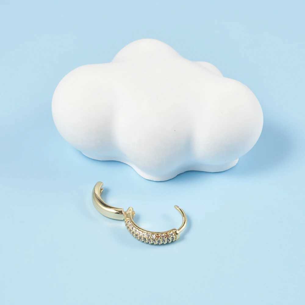 Surgical Steel Silver Gold Color Zircon Lip Ring Nose Hoop Ear Cartilage Tragus Helix Earrings Daith Piercing Men Body Jewelry XJ250718