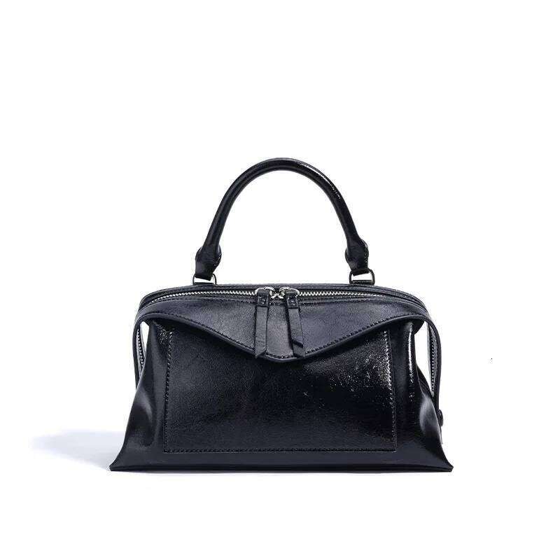 Crossbody women's pillow shoulder bag, leather high-end feeling, female office worker commuting handbag