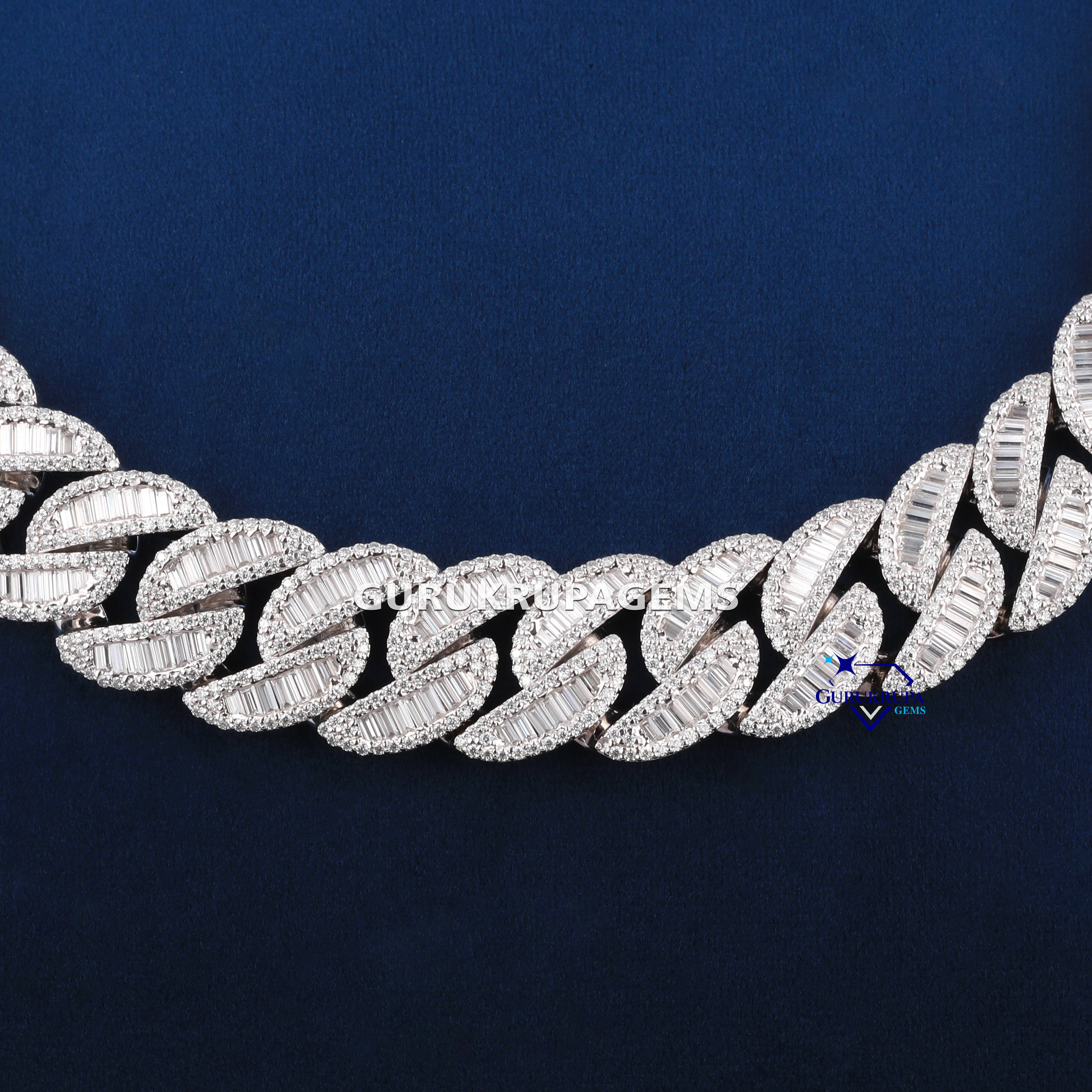 Hip Hop High Quality Heavy 925 Sterling Silver 20 MM Moissanite Diamond Cuban Link Chain for Mens Necklaces