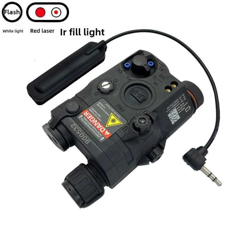 New Overseas Version PEQ15 Red Laser IR Laser Fill Light Indicator Tactical Flashlight D Light Strong Flash XJ250718
