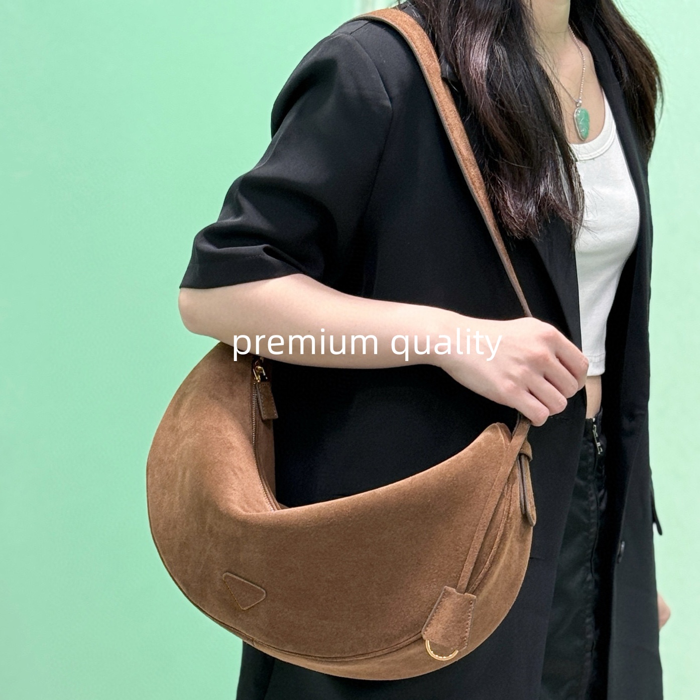 (Order by pic in opt, not by desc) suede leather moon Vintage Bags bag handbags cotton high quality shoulder bag cross body bag purse designer crossbody bags
