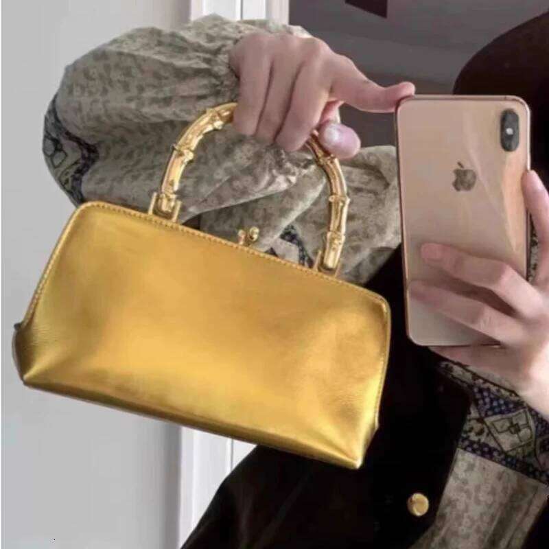 High Quality Design Gold Women Handbag Fashion Dinner Shoulder Crossbody Bag