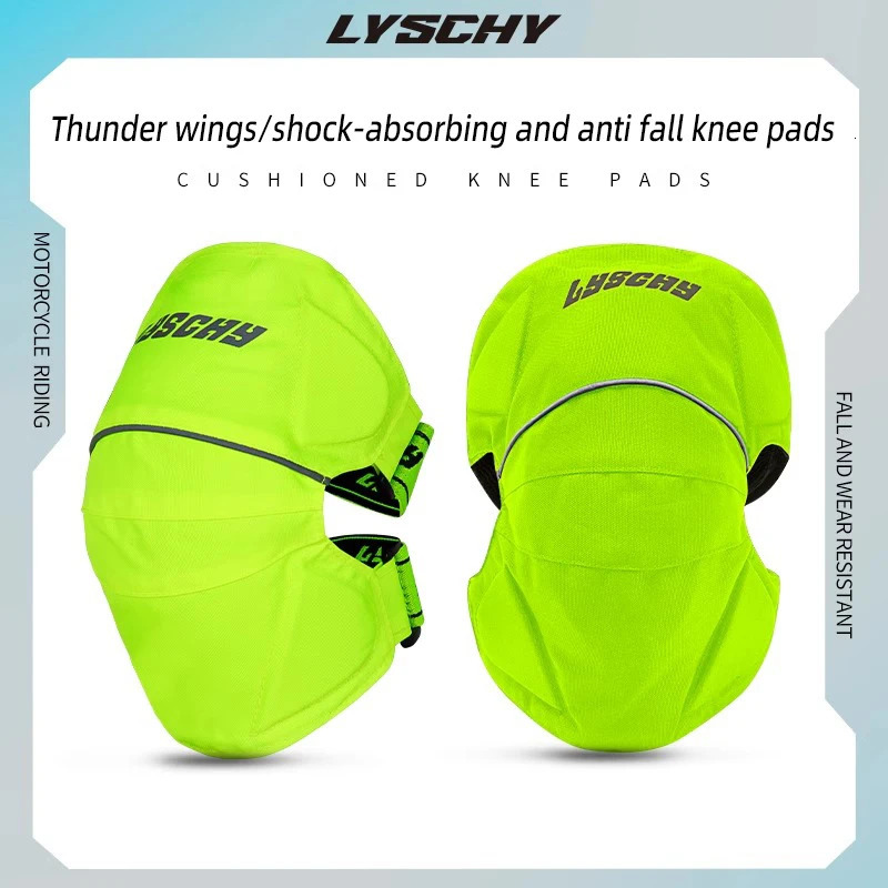 LYSCHY Motorcycle Knee Pads Summer Breathable Protective Motocross Kneepad Night Reflective Motorbike Racing Guards Protection 250708