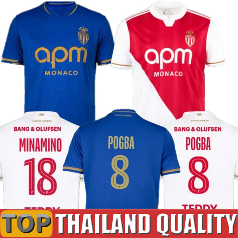 25 26 AS Monacos MIKA Retro Soccer Jerseys MINAMINO BEN SEGHIR EMBOLO ILENIKHENA BALOGUN DIATTA ZAKARIA Men kids Kit socks set Football Shirt POGBA 2025 Ansu Fati