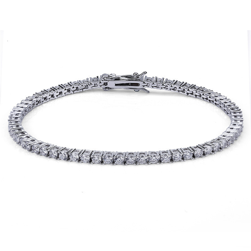 Luxury Iced out Tennis Chain Hip Hop Full Diamond VVS Moissanite Necklace GRA Certified Bling Bling High-Quality Trendy Accessory