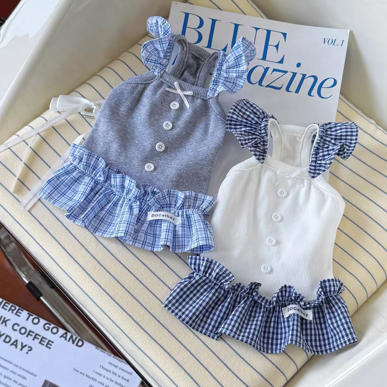 T762 Dog sleeveless vest small dog Yorkshire terrier clothes