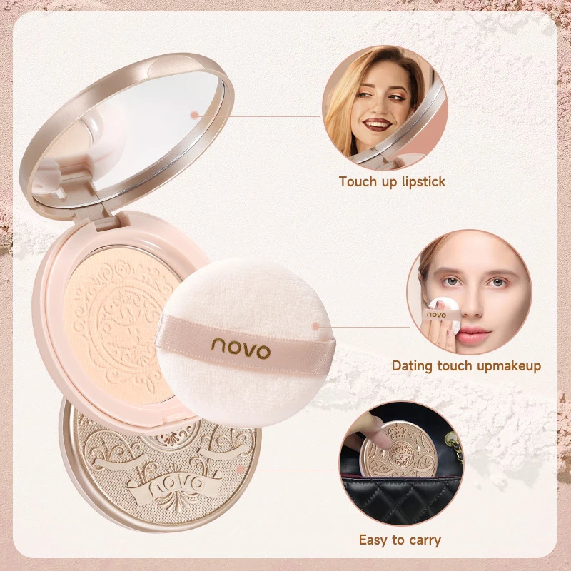 European Embossed Matte Setting Powder Waterproof And Sweat-Proof Long-Lasting Breathable Finely Milled Smooth Skin Makeup 250716