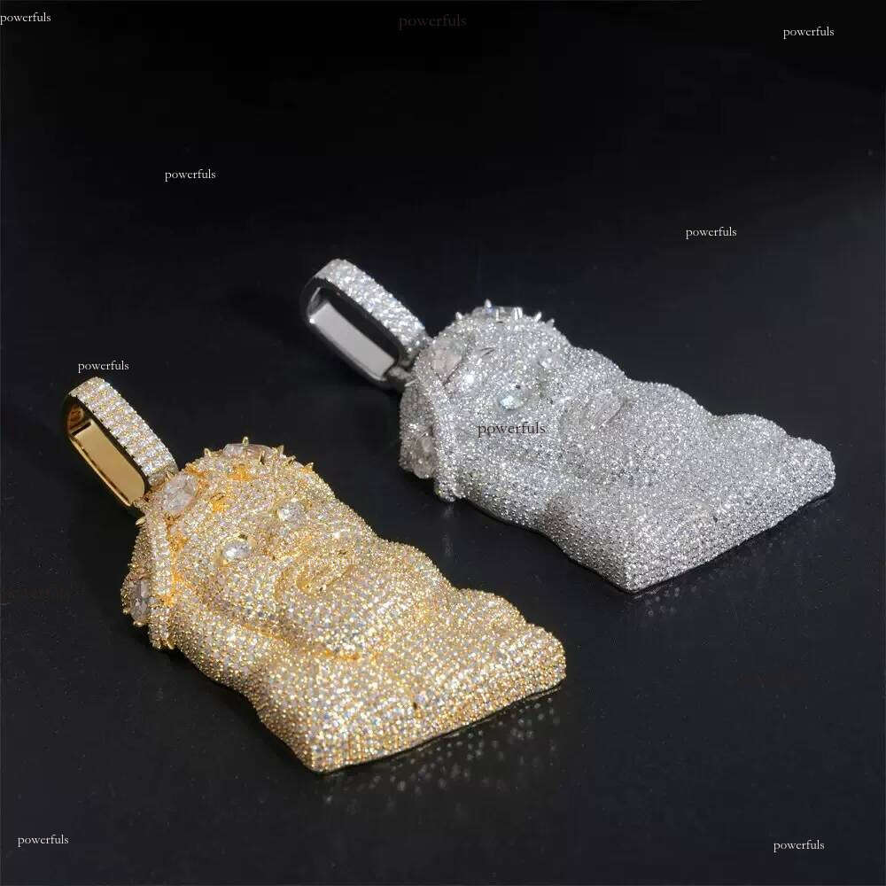 necklace moissanite chain custom pendant Pass Dia Tester FL Hip Hop Jewelry S Jesus f6