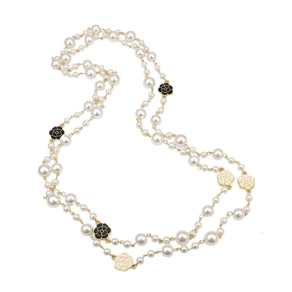Light Autumn Winter Multi-layer Women's Sweater Chain Pearl Necklace Trendy Niche Accessories