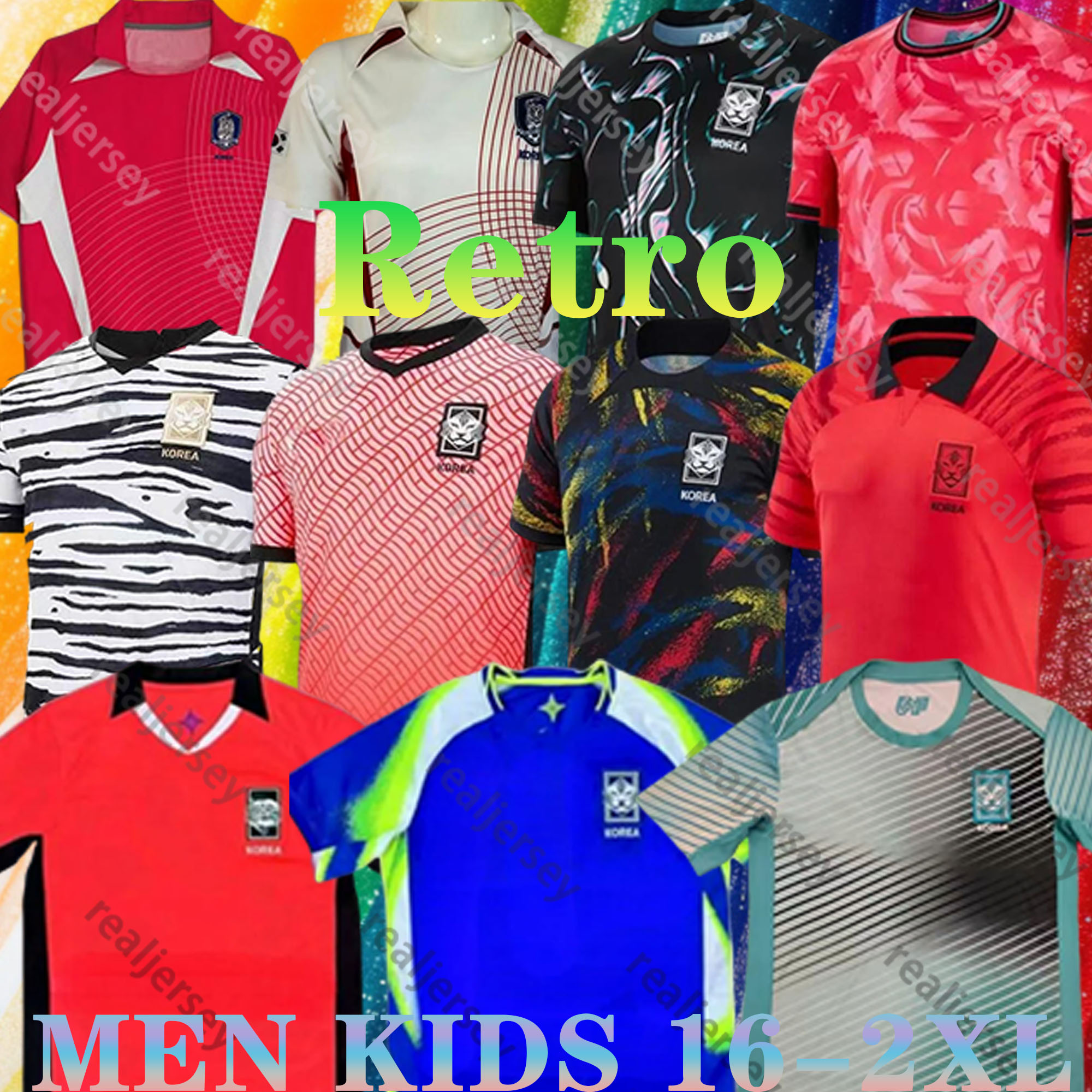 2026 South Korea HEUNGMIN Retro 02 04 Soccer Jerseys SON IN LEE MINJAE KANGIN GUESUNG INBUM HEECHAN HOME AWAY 23 24 25 26 MEN KIDS KIT FOOTBALL SHIRTS National Team red