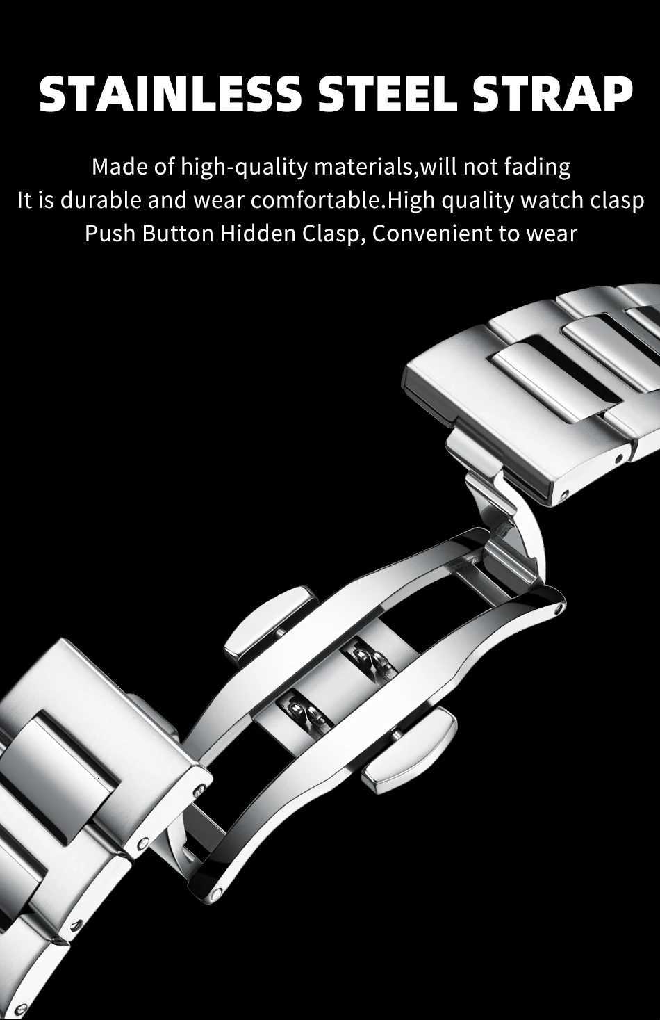 Pengagar Luxury Men Watch Date Week Waterproof Luminous Stainless Steel Watch For Man Casual Quartz Mens Watches Male Sport+Box W250718