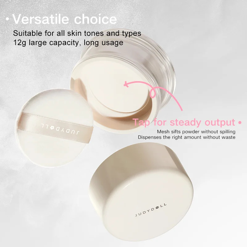 Judydoll Translucent Loose Setting Powder Long-Lasting Matte Finish Oil Control Large Size Blurring Sweat-Proof 250716