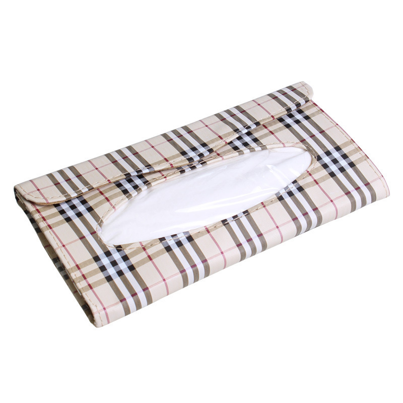 Storage Supplies Simple Sunshade Hanging Holder PU Car Front Dashboard Tissue Dispenser ddmythur