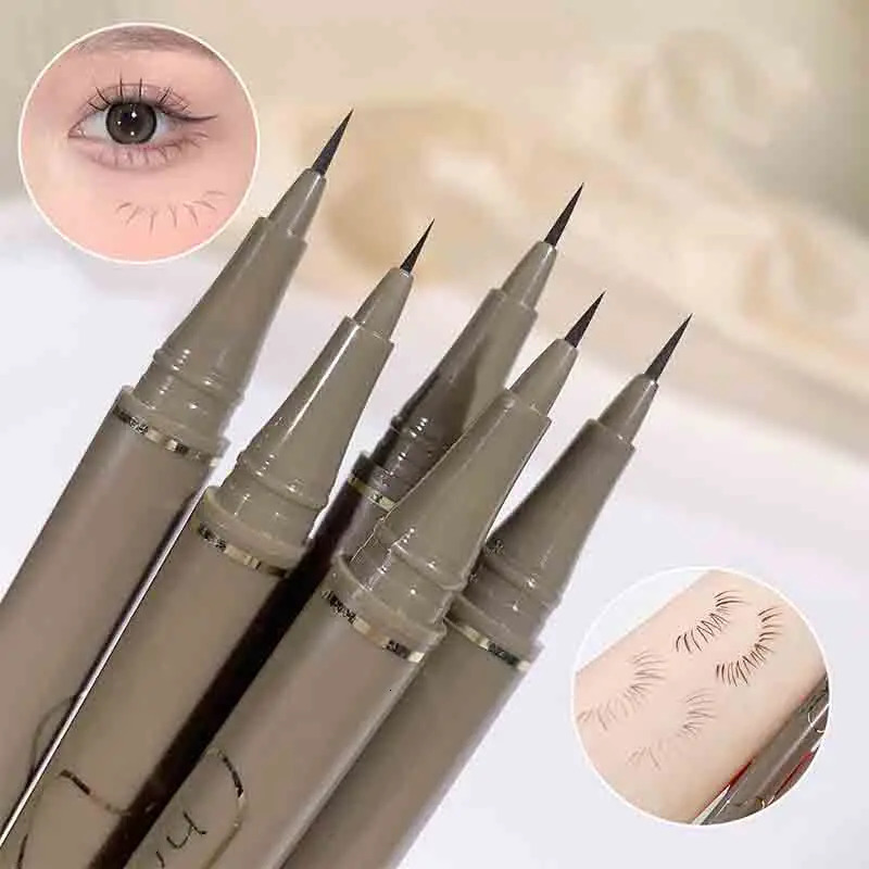 Slim eyeliner is waterproof sweat-proof long-lasting and non-smudged. bie brown eyeliner liquid pen 250717
